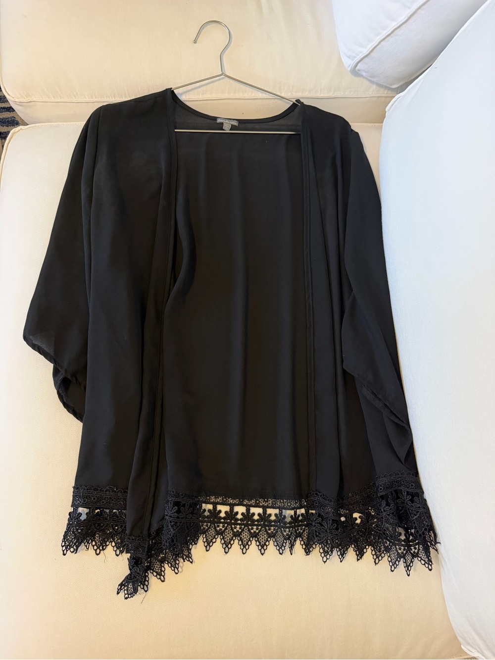 charlotte russe black kimono